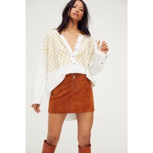 New Free People Free Spirit Tee / Creme Combo